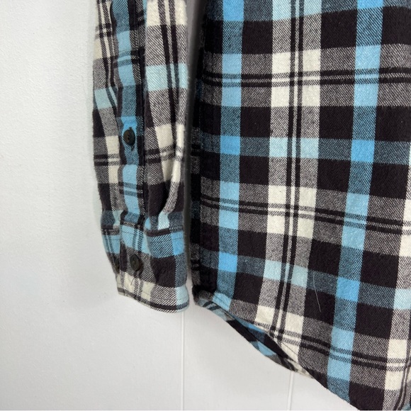 LL BEAN Traditional Fit Flannel Plaid Long Sleeve Shirt Size Small - Picture 6 of 8